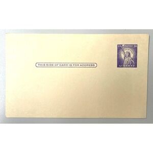 Statue of Liberty 3¢ Postcard Unused Uncirculated Vintage USA Collectible